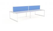 Anvil 1800 Desks 4Pod w Studio50 Blue fabric